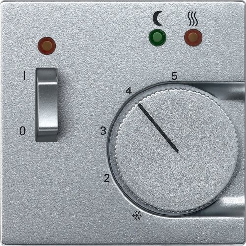 Лицевая панель Schneider Electric Merten System M для терморегулятора алюминий картинка